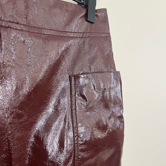 Maeve x Anthropologie NWOT Faux Leather Mini Skirt - Picture 8 of 13